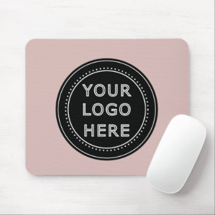 Elegant & Sleek Black QR Code Mouse Mat