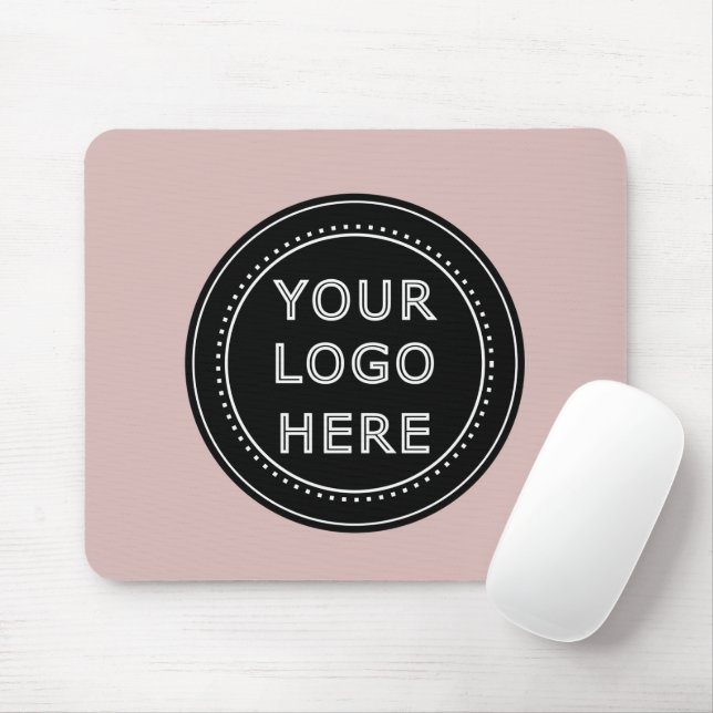 Elegant & Sleek Black QR Code Mouse Mat (With Mouse)