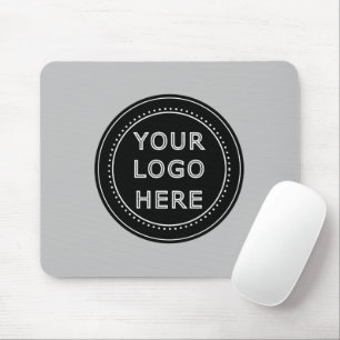Elegant & Sleek Black QR Code Mouse Mat