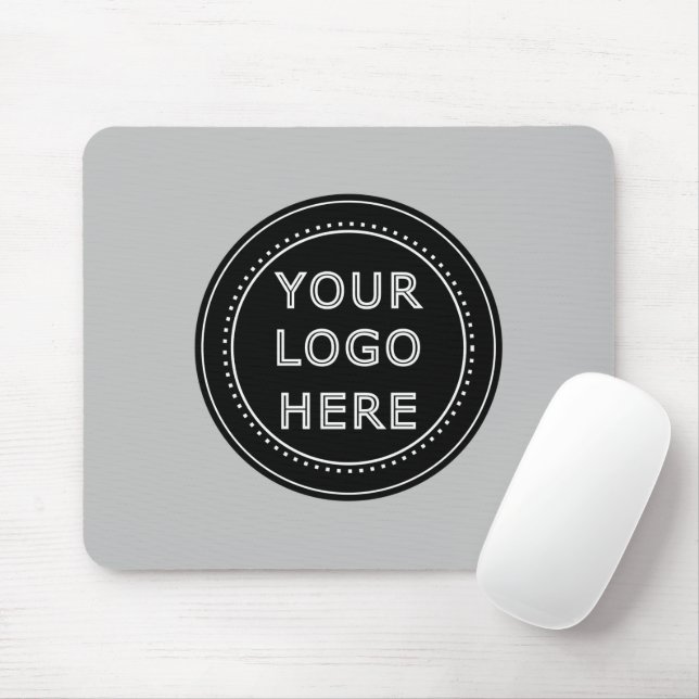 Elegant & Sleek Black QR Code Mouse Mat (With Mouse)
