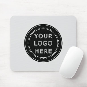 Elegant & Sleek Black QR Code Mouse Mat