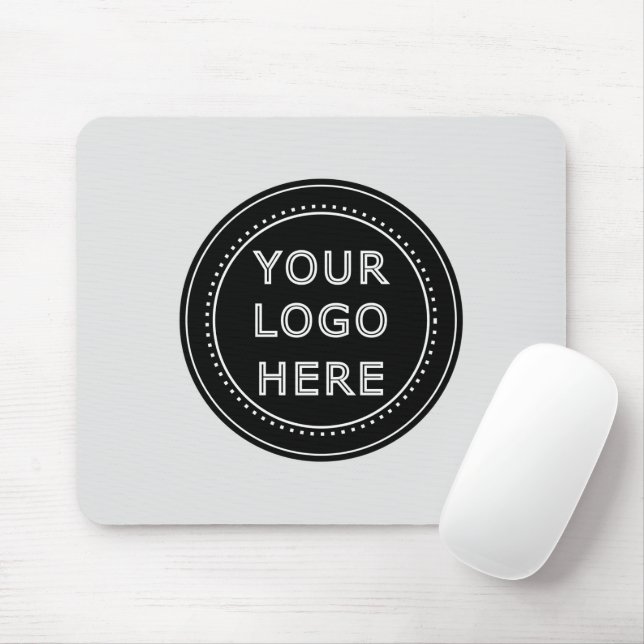Elegant & Sleek Black QR Code Mouse Mat (With Mouse)
