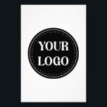 Elegant & Sleek Black QR Code Photo Print<br><div class="desc">This design is accessible to all. Feel free to customise the logo,  images,  tStylish Black QR Code Design | Elegant Brandext,  and colours according to your preferences. Thank you very much.</div>