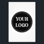 Elegant & Sleek Black QR Code Photo Print<br><div class="desc">This design is accessible to all. Feel free to customise the logo,  images,  tStylish Black QR Code Design | Elegant Brandext,  and colours according to your preferences. Thank you very much.</div>