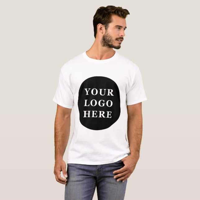 Elegant & Sleek Black QR Code T-Shirt (Front Full)