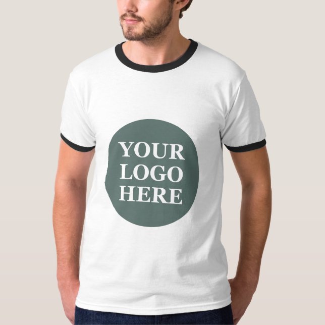 Elegant & Sleek Black QR Code T-Shirt (Front)