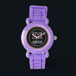 Elegant & Sleek Black QR Code Watch<br><div class="desc">This design is accessible to all. Feel free to customise the logo,  images,  tStylish Black QR Code Design | Elegant Brandext,  and colours according to your preferences. Thank you very much.</div>