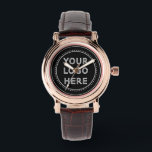Elegant & Sleek Black QR Code Watch<br><div class="desc">This design is accessible to all. Feel free to customise the logo,  images,  tStylish Black QR Code Design | Elegant Brandext,  and colours according to your preferences. Thank you very much.</div>