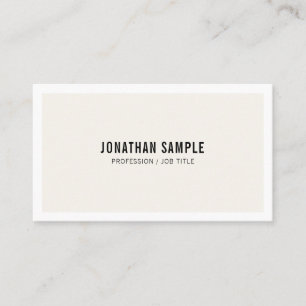 Elegant Sleek Design Gothic Font Trendy Modern Business Card