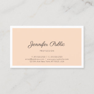 Elegant Sleek Design Professional Modern Plain Business Card