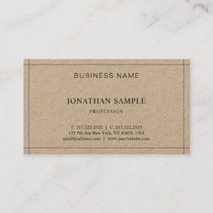 Elegant Sleek Professional Modern Plain Luxury Business Card