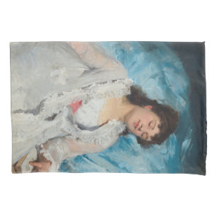 Elegant Sleeping French Woman (Sweet Repose) Pillowcase
