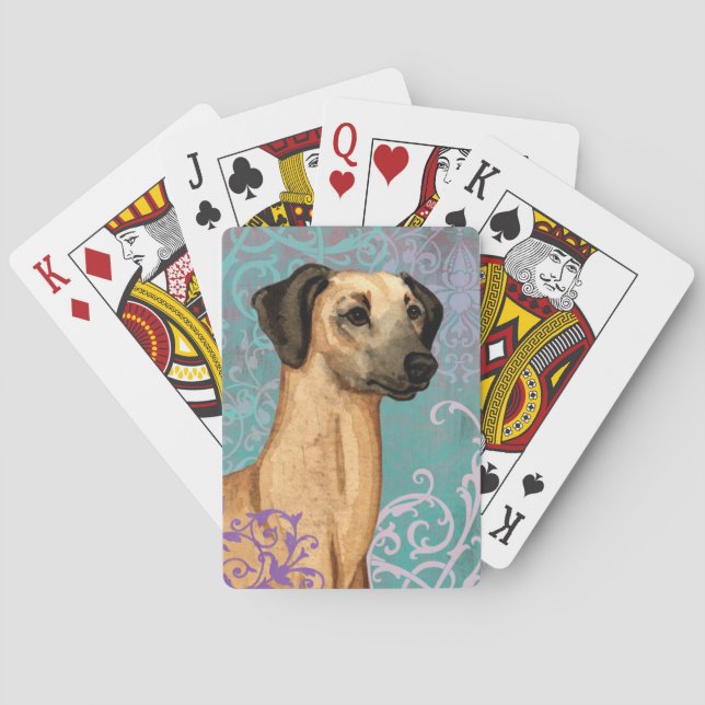Elegant Sloughi Playing Cards (Back)