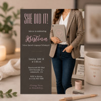 Elegant SLP Graduation Invitation