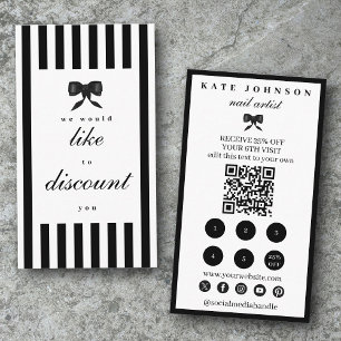 Elegant Small Business Customer Loyalty Discount  Card