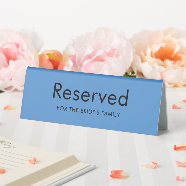 Elegant Small Business Table Tent Sign (In SItu (Wedding))