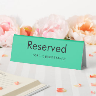 Elegant Small Business Table Tent Sign