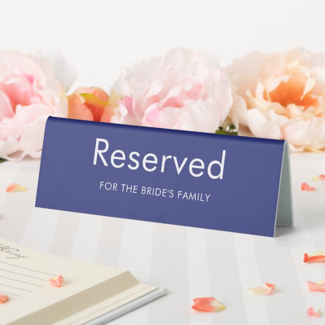 Elegant Small Business Table Tent Sign (In SItu (Wedding))