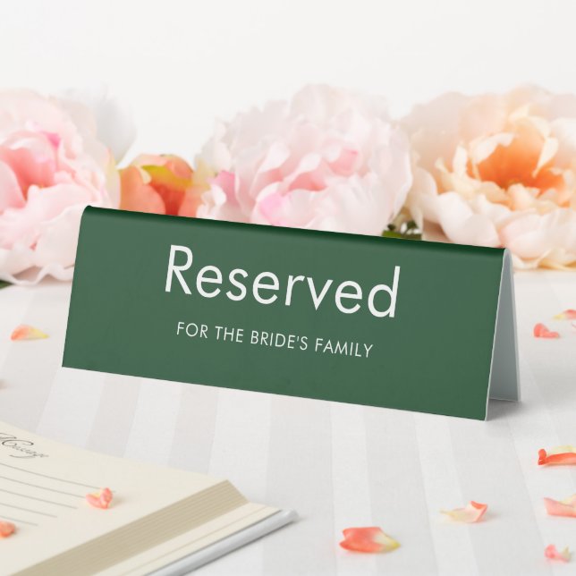 Elegant Small Business Table Tent Sign (In SItu (Wedding))