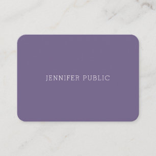 Elegant Smart Plain Modern Professional Trendy Business Card