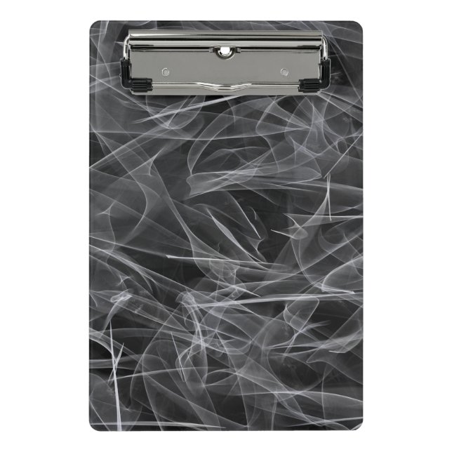 Elegant Smoke Swirl Texture Mini Clipboard (Front)