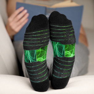 Elegant Smoke Swirl Texture Socks