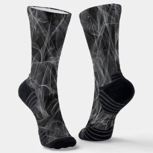 Elegant Smoke Swirl Texture Socks