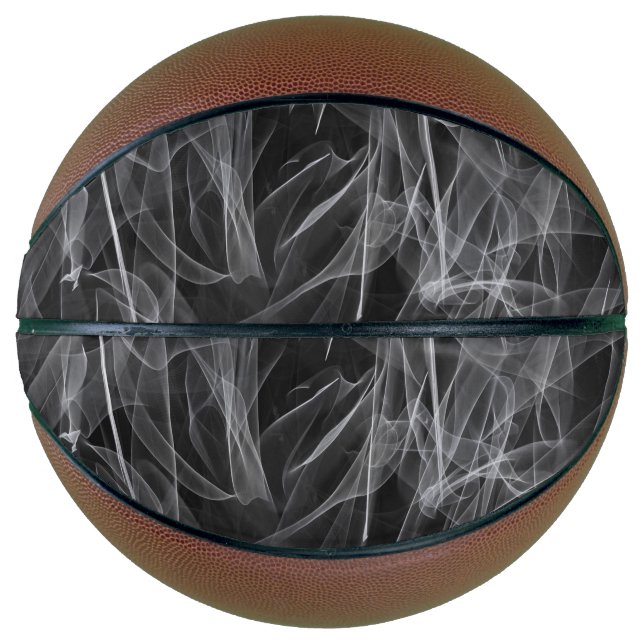 Elegant Smoke Swirls – Mystical Aesthetics Basketball (Front)