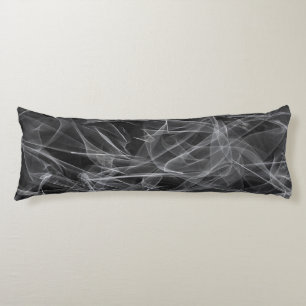 Elegant Smoke Swirls – Mystical Aesthetics Body Cushion