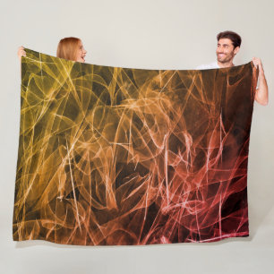 Elegant Smoke Swirls – Mystical Aesthetics Fleece Blanket