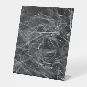 Elegant Smoke Swirls – Mystical Aesthetics Pedestal Sign