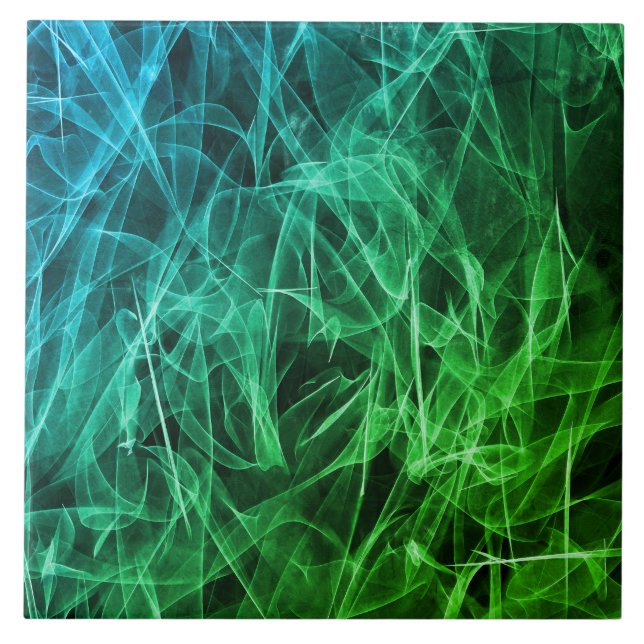Elegant Smoke Swirls – Mystical Aesthetics Tile (Front)
