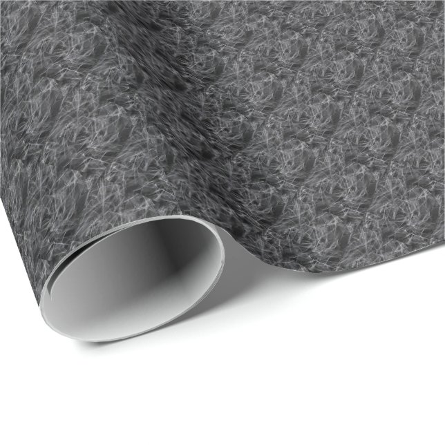 Elegant Smoke Swirls – Mystical Aesthetics Wrapping Paper (Roll Corner)