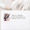 Elegant Smoky Floral Dusty Rose Return Address