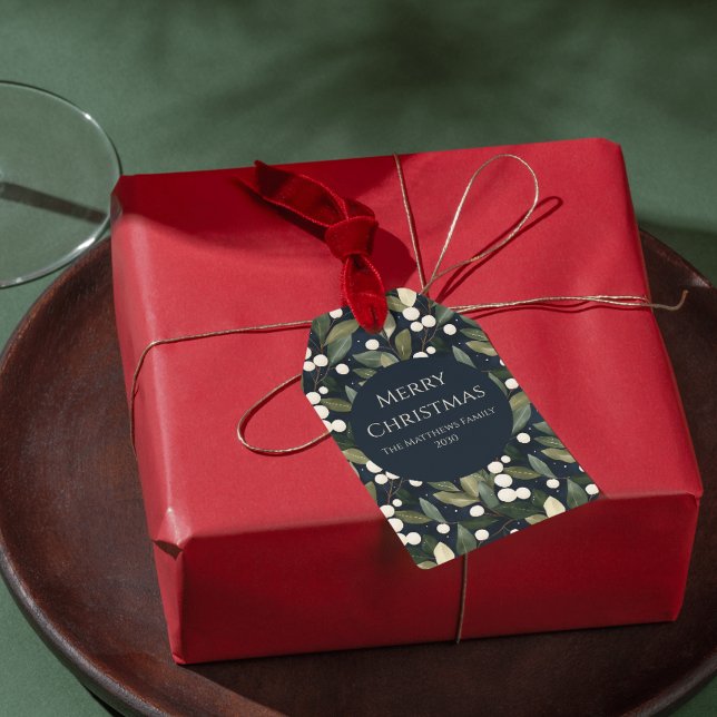 Elegant Snowberry Christmas  Gift Tags (Elegant Snowberry Christmas Gift Tags
)