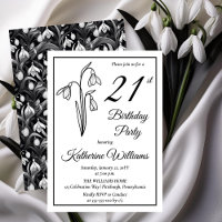 Elegant Snowdrops 21st Birthday Party 