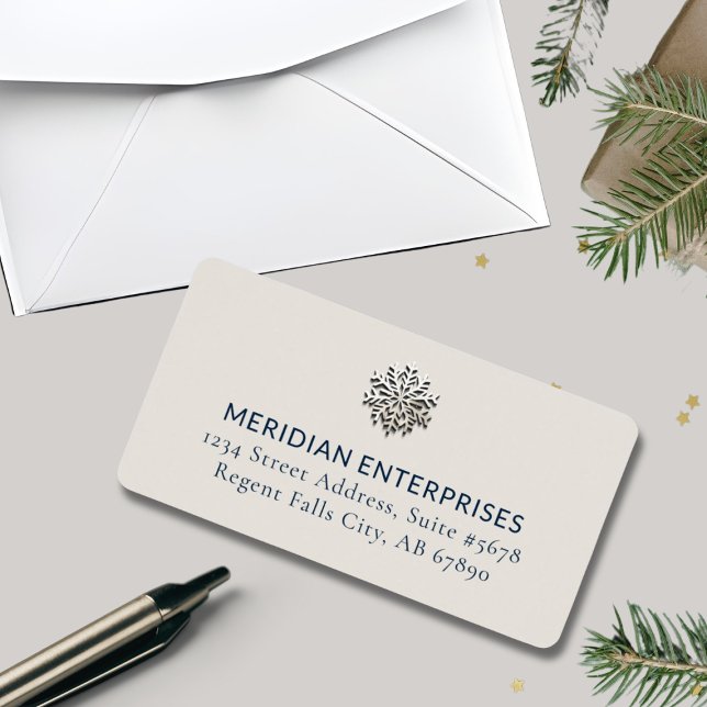 Elegant Snowflake Address Labels (Creator Uploaded)