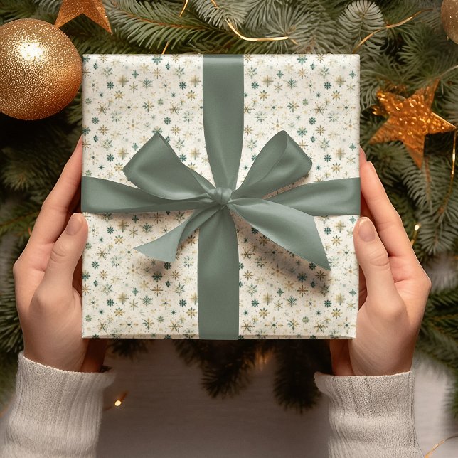 Elegant Snowflake Christmas Wrapping Paper (Creator Uploaded)