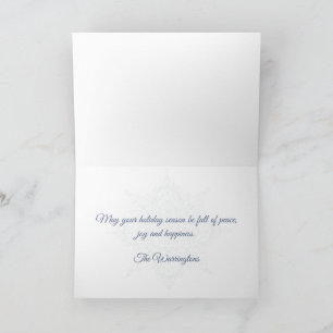 Elegant Snowflake Design Holiday Card