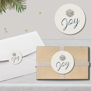 Elegant Snowflake Holiday Sticker