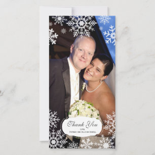 Elegant Snowflake Wedding Thank You