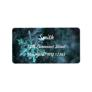 Elegant Snowflakes Return Address Label