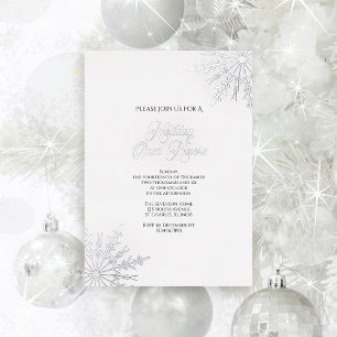 Elegant Snowflakes Winter Holiday Open House