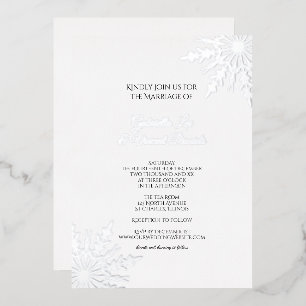 Elegant Snowflakes Winter Wedding