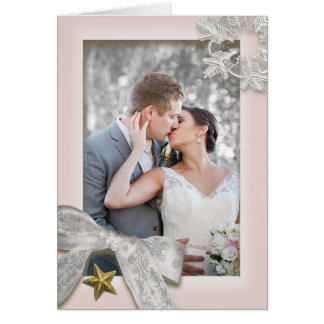 Elegant Snowflakes Winter Wedding Thank You Card