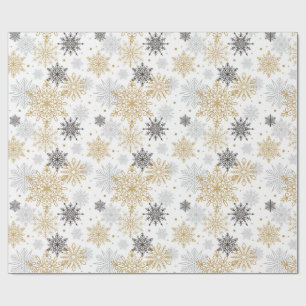 Elegant Snowflakes Wrapping Paper