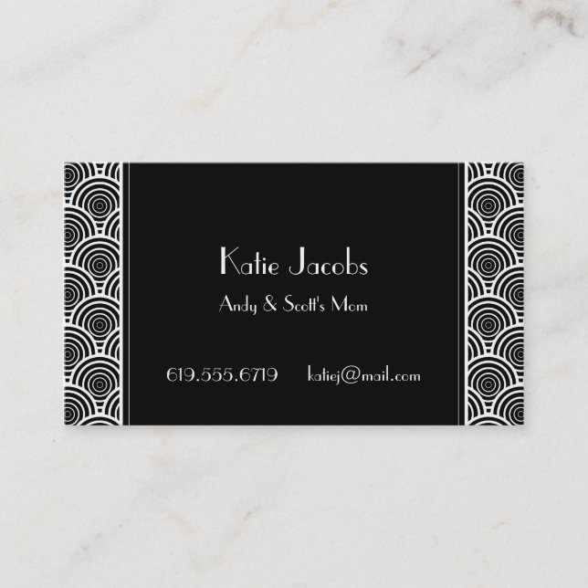 Elegant Social Calling Cards (Front)