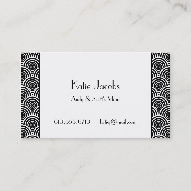 Elegant Social Calling Cards (Front)