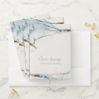 Elegant Soft Abstract Watercolor Blue Gold Beachy