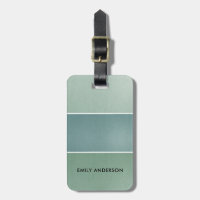 ELEGANT SOFT AQUA BLUE GREEN METALLIC STRIPS